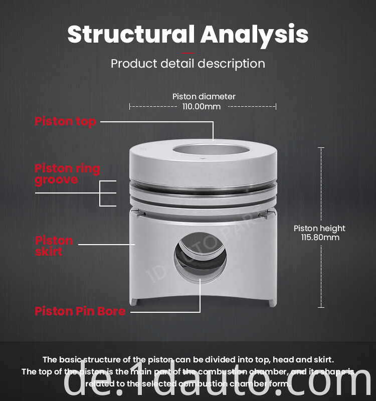 Auto Engine 6D14 Piston for MITSUBISHI